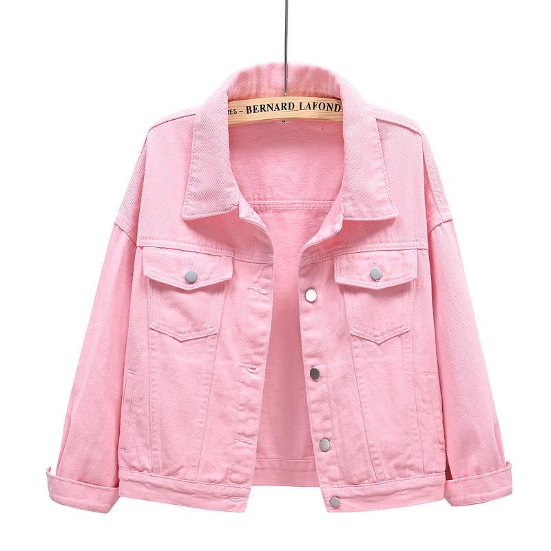 Women s Pink Spring Denim Jacket - Short, Loose Fit, Long Sleeve, Plus Size, Casual Korean Style 3XL
Women s Pink Spring Denim Jacket - Short, Loose Fit, Long Sleeve, Plus Size, Casual Korean Style 3XL