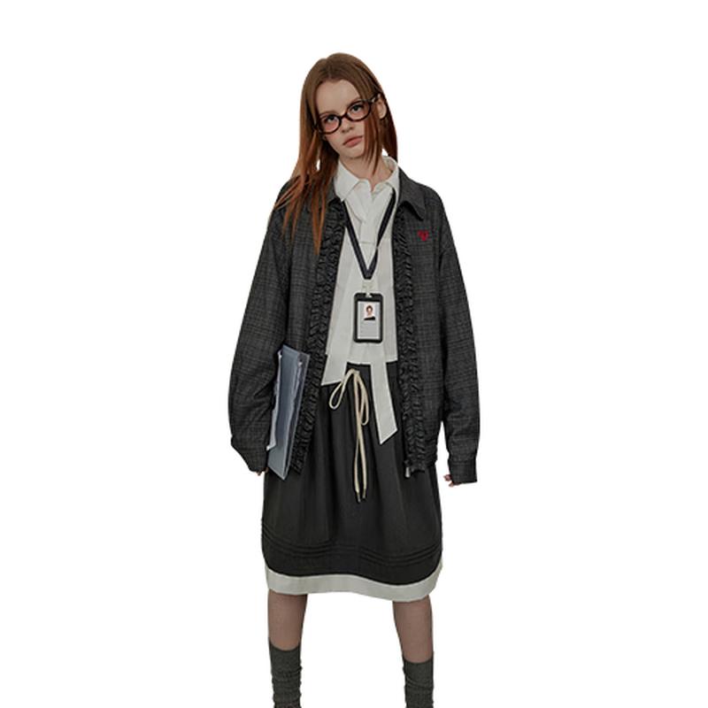 UNIFREE Women s Retro Plaid Ruffle Trim Jacket L
UNIFREE Women s Retro Plaid Ruffle Trim Jacket L