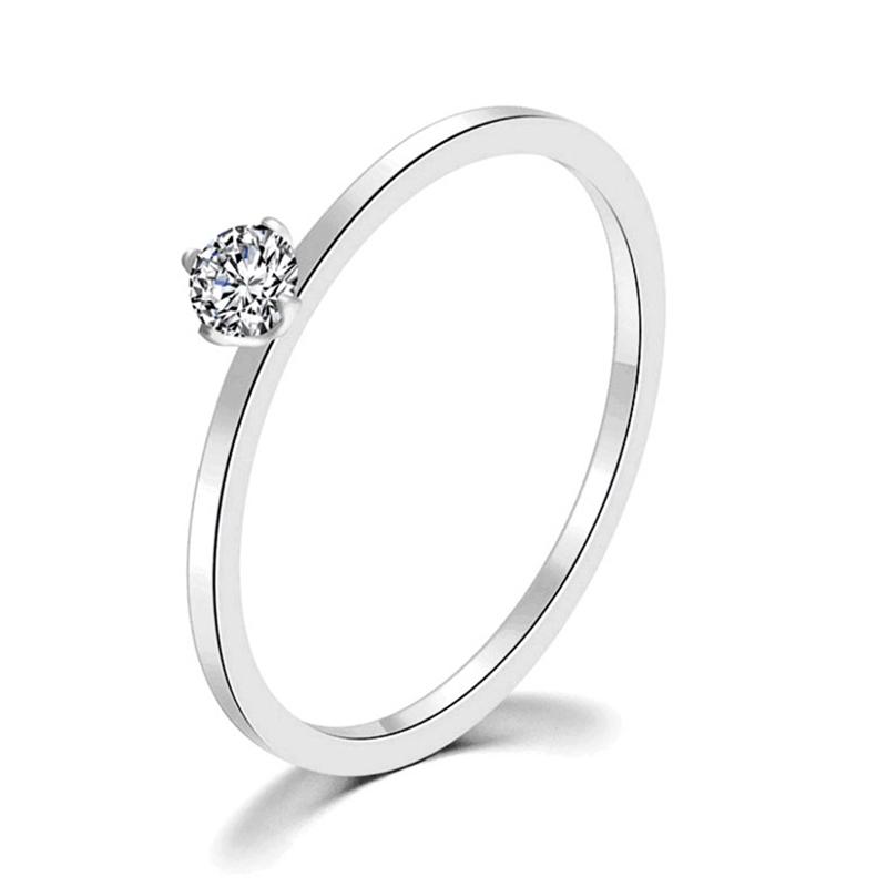Stainless Steel Ring For Women Simple Thin 4 Craws Zirconia Rose Gold Color Gift Fashion Jewelry R825 5
Stainless Steel Ring For Women Simple Thin 4 Craws Zirconia Rose Gold Color Gift Fashion Jewelry R825 5