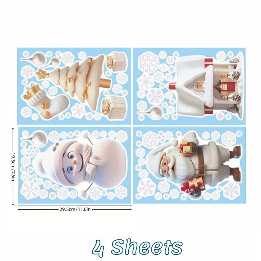 137pcs Snowflake Window Clings Electrostatic White Static Decals For Christmas NewYear Glass Mirror Festive Decor Winter Sticker
137pcs Snowflake Window Clings Electrostatic White Static Decals For Christmas NewYear Glass Mirror Festive Decor Winter Sticker