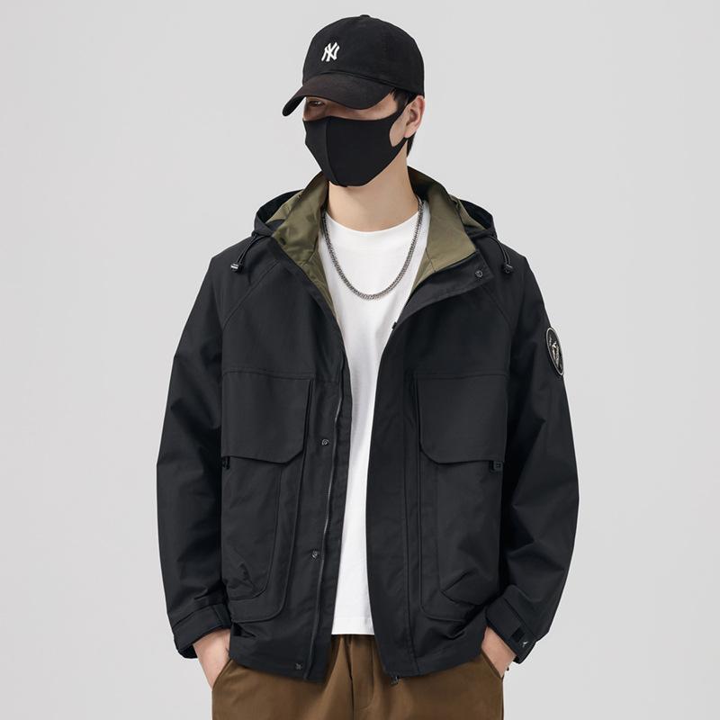 New Spring Jacket Jacket Windproof Couple Casual Long-Sleeved Men S Sports Hooded Removable Tooling Top 4XL (recommended weight 175-97.5 kg)
New Spring Jacket Jacket Windproof Couple Casual Long-Sleeved Men S Sports Hooded Removable Tooling Top 4XL (recommended weight 175-97.5 kg)