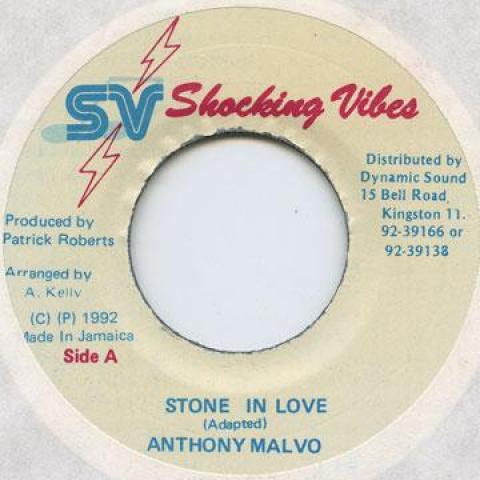 7inch Record ANTHONY MALVO - Stone In Love Shocking Vibes 1992 Jamaica Reggae, Ska & Dub
7inch Record ANTHONY MALVO - Stone In Love Shocking Vibes 1992 Jamaica Reggae, Ska & Dub