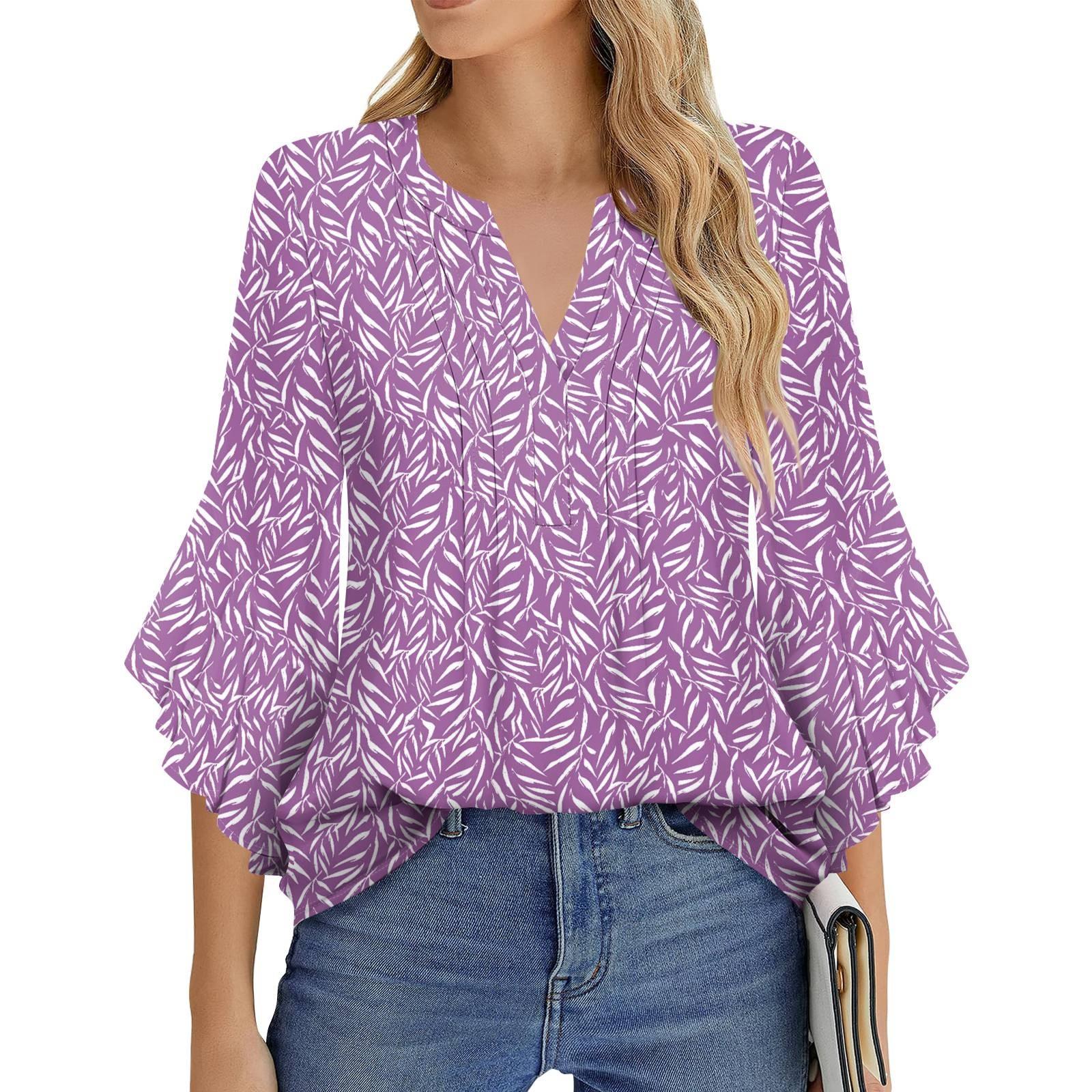 Женская Мода Повседневная Плиссированная Футболка с V-образным Вырезом Однотонная Рукав Три Четверти Элегантный Топ S фиолетовый
Женская Мода Повседневная Плиссированная Футболка с V-образным Вырезом Однотонная Рукав Три Четверти Элегантный Топ S фиолетовый