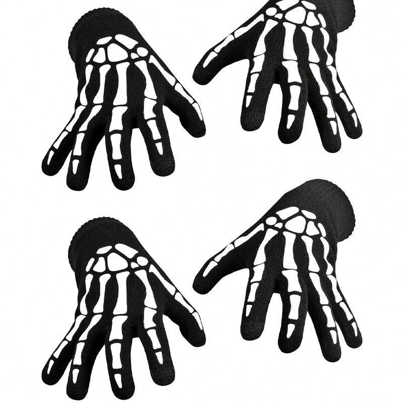 1 pair of skull gloves with touch screen function suitable for Halloween role-playing parties and daily wear for men and women One Size чорний
1 pair of skull gloves with touch screen function suitable for Halloween role-playing parties and daily wear for men and women One Size чорний