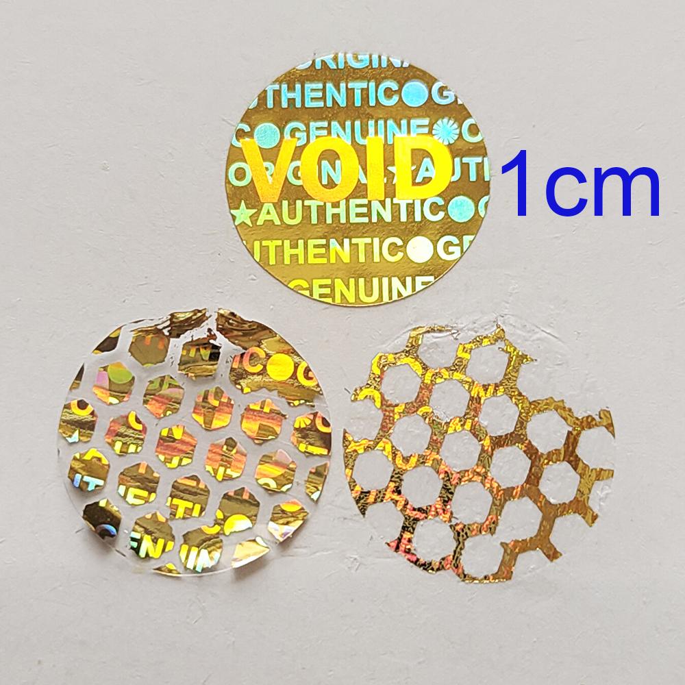 100pcs 1cm Gold Color Hologram Warranty Void Label Screw Hole Sticker Security Seal Honeycomb Left If Removed or Tampered With
100pcs 1cm Gold Color Hologram Warranty Void Label Screw Hole Sticker Security Seal Honeycomb Left If Removed or Tampered With