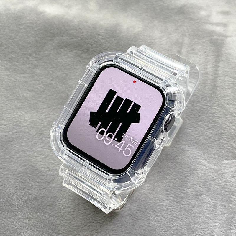 For Apple Watch Band 44mm 40mm 45mm 46mm 42mm 38mm 41mm Transparent Silicone Bracelet iWatch series 10 9 8 7 6 3 se Case+Straps 42mm or 44mm or 45mm
For Apple Watch Band 44mm 40mm 45mm 46mm 42mm 38mm 41mm Transparent Silicone Bracelet iWatch series 10 9 8 7 6 3 se Case+Straps 42mm or 44mm or 45mm