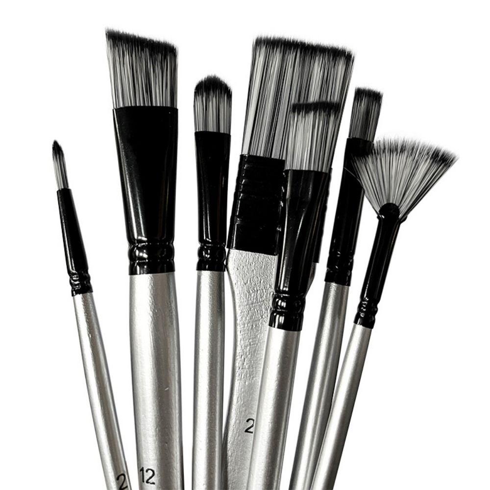 7/9Pcs Wooden Handle Painting Brushes Set Nylon Hair Watercolor Drawing Brushes Kits Student Style 2-7Pcs
7/9Pcs Wooden Handle Painting Brushes Set Nylon Hair Watercolor Drawing Brushes Kits Student Style 2-7Pcs