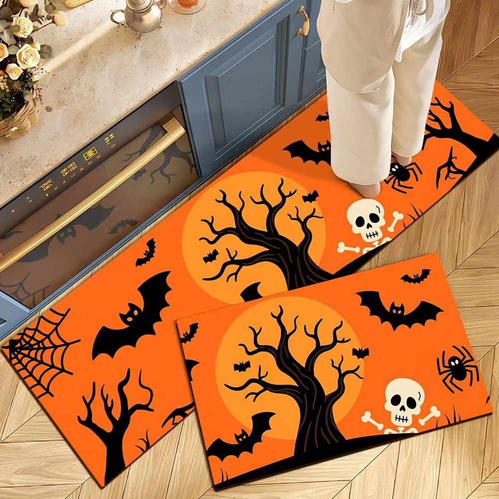 Halloween Bat Pumpkin Non-Slip Kitchen Blanket Oil Resistant 2-Piece Rug Set Easy Care Absorbent Floor Mats Home Decor 2PC 40x60 40x120CM
Halloween Bat Pumpkin Non-Slip Kitchen Blanket Oil Resistant 2-Piece Rug Set Easy Care Absorbent Floor Mats Home Decor 2PC 40x60 40x120CM