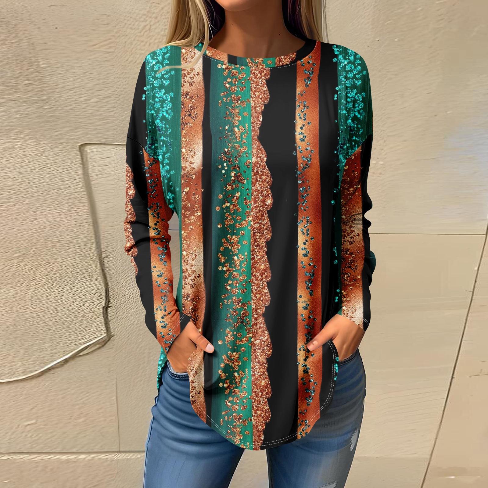 Футболки для жінок осінні повсякденні сорочки з довгими рукавами Світшоти Вінтажний топ пуловер з графічним принтом XL
Футболки для жінок осінні повсякденні сорочки з довгими рукавами Світшоти Вінтажний топ пуловер з графічним принтом XL