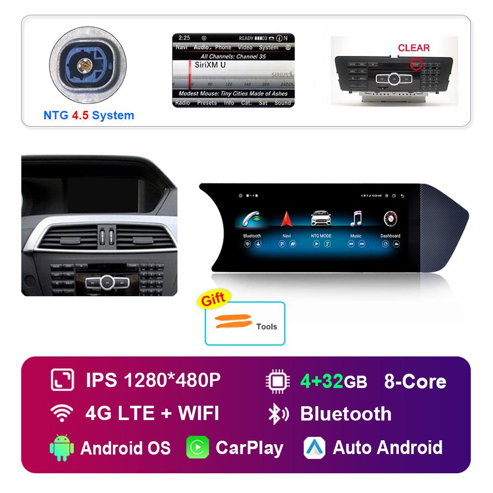 8,8 дюйма для Mercedes Benz C Class W204 2011-2014 Система NTG 4.5 Android Автомагнитола Мультимедийный плеер GPS HD Сенсорный экран GPS
8,8 дюйма для Mercedes Benz C Class W204 2011-2014 Система NTG 4.5 Android Автомагнитола Мультимедийный плеер GPS HD Сенсорный экран GPS