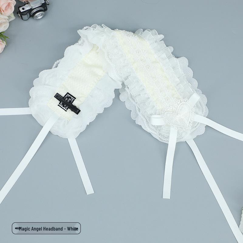 Lolita Lace Ribbon Bow Headband - Dark Lolita Sweet Style Hair Accessory for Comic Conventions
Lolita Lace Ribbon Bow Headband - Dark Lolita Sweet Style Hair Accessory for Comic Conventions