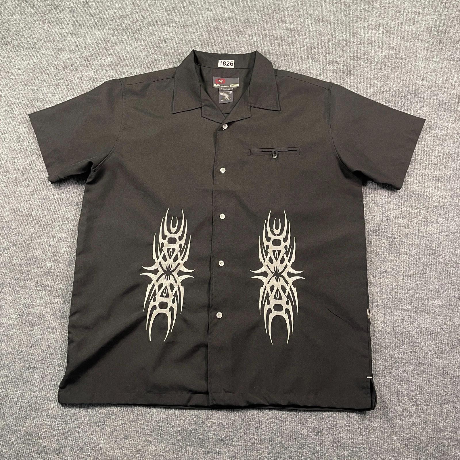 Vintage INKAPELLO Edgy Tribal Button Shirt XL 24x30 Black Embroidered Pattern S
Vintage INKAPELLO Edgy Tribal Button Shirt XL 24x30 Black Embroidered Pattern S