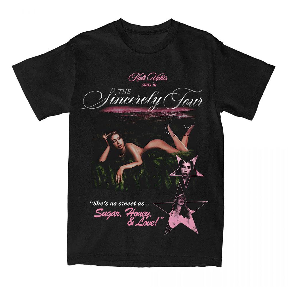Women Clothing Album Sincerely KALI UCHIS Design T-shirt Unisex Streetwear Cotton Short Sleeve Loose Tshirts O-neck Fashion Tees XS чёрный
Women Clothing Album Sincerely KALI UCHIS Design T-shirt Unisex Streetwear Cotton Short Sleeve Loose Tshirts O-neck Fashion Tees XS чёрный