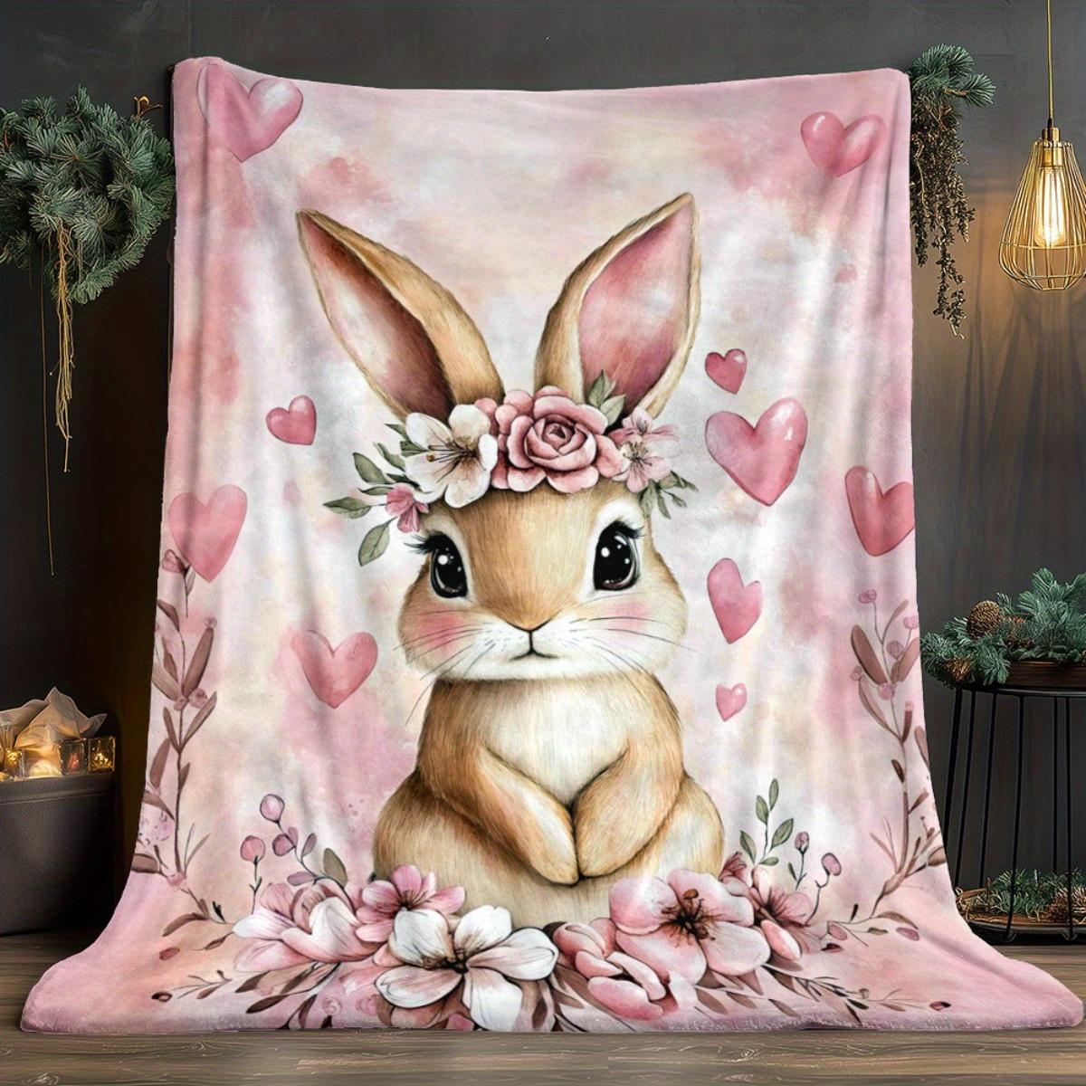 1pc of Adorable Rabbit-Themed Blanket - a Lightweight Bedding Accessory Perfect for Sofas, Beds, Travel, Camping, Living Rooms, Offices, And 130x150cm
1pc of Adorable Rabbit-Themed Blanket - a Lightweight Bedding Accessory Perfect for Sofas, Beds, Travel, Camping, Living Rooms, Offices, And 130x150cm