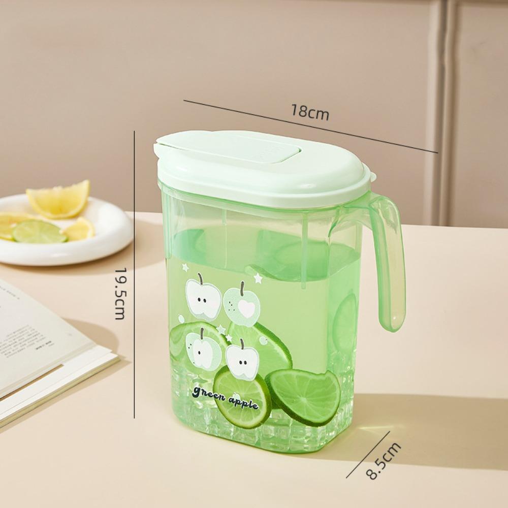 Прозора пляшка для холодної води великої місткості, пляшка для пиття, новий холодильник, холодний чайник 1800ML зелений
Прозора пляшка для холодної води великої місткості, пляшка для пиття, новий холодильник, холодний чайник 1800ML зелений