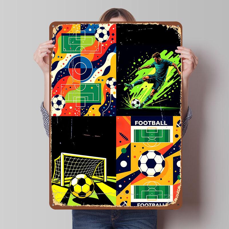 Dynamic Football Collage Metal Poster Customized Wall Art Retro Vintage Tinplate Signs for Man Cave Coffee Bar Accessories Decor 7.9x11.8In(20x30cm)
Dynamic Football Collage Metal Poster Customized Wall Art Retro Vintage Tinplate Signs for Man Cave Coffee Bar Accessories Decor 7.9x11.8In(20x30cm)