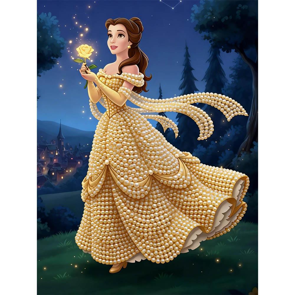 Disney Pearl Painting Belle Gold Dress Rose Creative Art Exquisite Landscape Sparkling Painting Craft Home Wall Decoration DIY Handmade Gift 35x45cm
Disney Pearl Painting Belle Gold Dress Rose Creative Art Exquisite Landscape Sparkling Painting Craft Home Wall Decoration DIY Handmade Gift 35x45cm