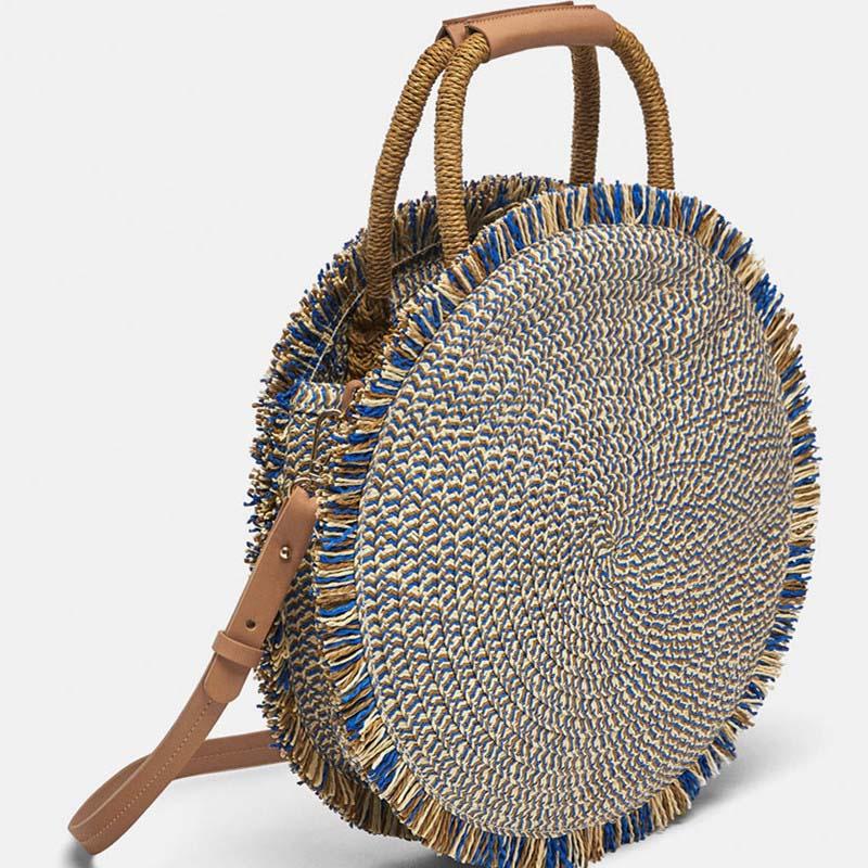 Round Tassels Women Handbag Summer Straw Beach Bag Handmade Shoulder Messenger Bag Bohemian Woven Female Designer Crossbody Tote
Round Tassels Women Handbag Summer Straw Beach Bag Handmade Shoulder Messenger Bag Bohemian Woven Female Designer Crossbody Tote