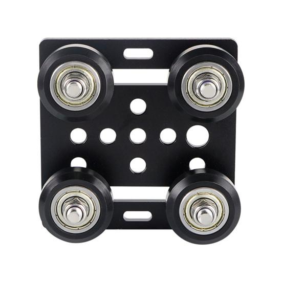 V-портальная пластина V-Wheel 2020 Колеса с алюминиевым профилем V-типа 3D-принтеры с ЧПУ чёрный