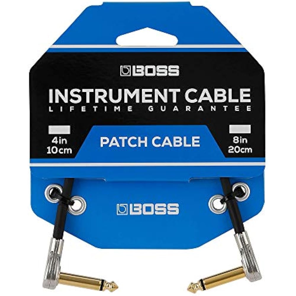 BOSS BPC-4 10cm LL Plug 24K Gold Plated Plug Space Saving Boss Patch Cable
BOSS BPC-4 10cm LL Plug 24K Gold Plated Plug Space Saving Boss Patch Cable