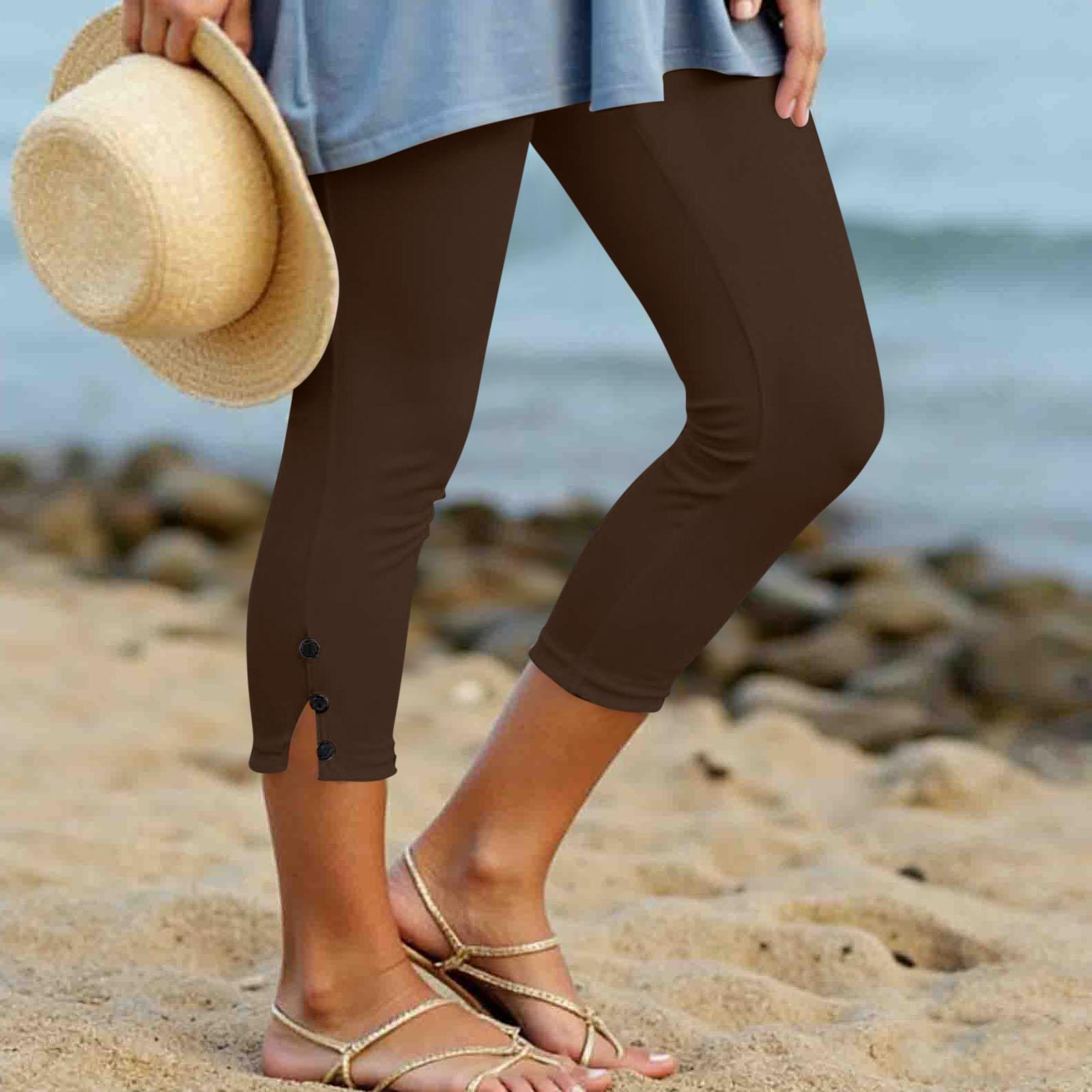 Women’s Capri Leggings with Button Stretchy Mid Waist Cropped Pants Soft Lightweight Slim Fit Yoga Tights L коричневый
Women’s Capri Leggings with Button Stretchy Mid Waist Cropped Pants Soft Lightweight Slim Fit Yoga Tights L коричневый