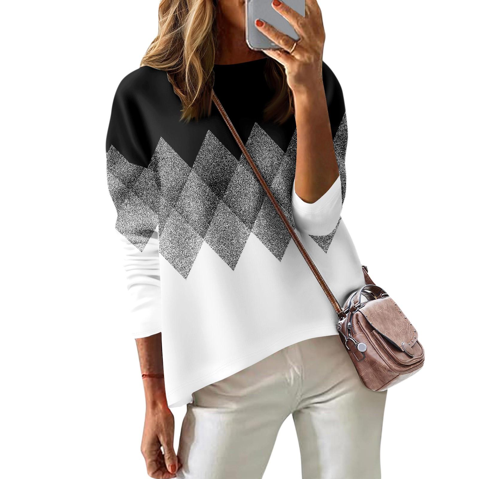 Женская футболка с принтом, длинный рукав, повседневная, выходного дня, модная, с заниженной линией плеч, с круглым вырезом, блузка XL белый
Женская футболка с принтом, длинный рукав, повседневная, выходного дня, модная, с заниженной линией плеч, с круглым вырезом, блузка XL белый