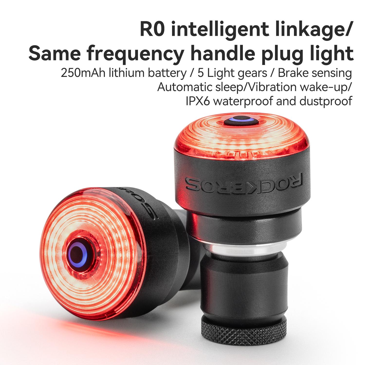 ROCKBROS Bicycle Handlebar Lights Bike Bar Plug Safety Light LED Handle Light Waterproof Brake sensor 2pcs
ROCKBROS Bicycle Handlebar Lights Bike Bar Plug Safety Light LED Handle Light Waterproof Brake sensor 2pcs