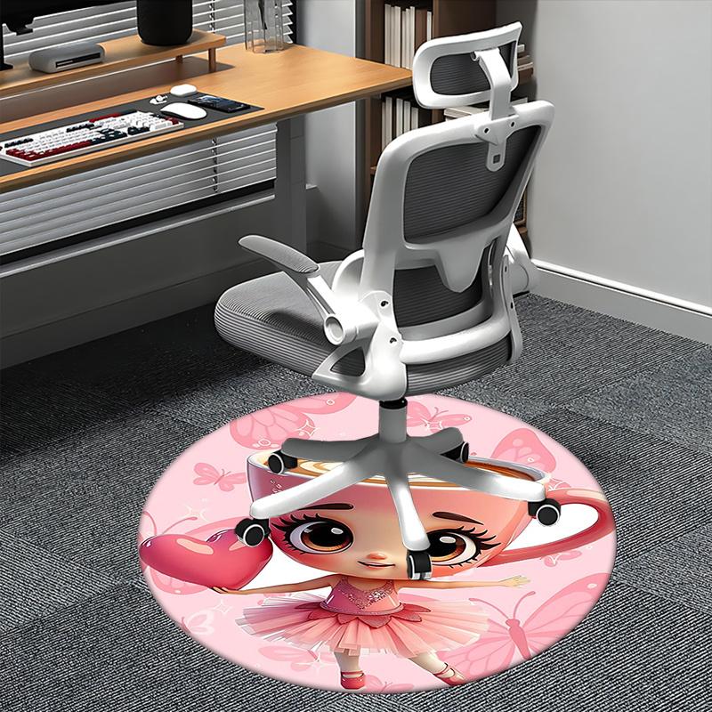 Coffee Cup Character,Pink Heart Ballerina Chair mat Round Rug Office carpet, Non slip, Suitable for Living Rooms, Bedrooms decor.1205282a 80cm by 80cm
Coffee Cup Character,Pink Heart Ballerina Chair mat Round Rug Office carpet, Non slip, Suitable for Living Rooms, Bedrooms decor.1205282a 80cm by 80cm