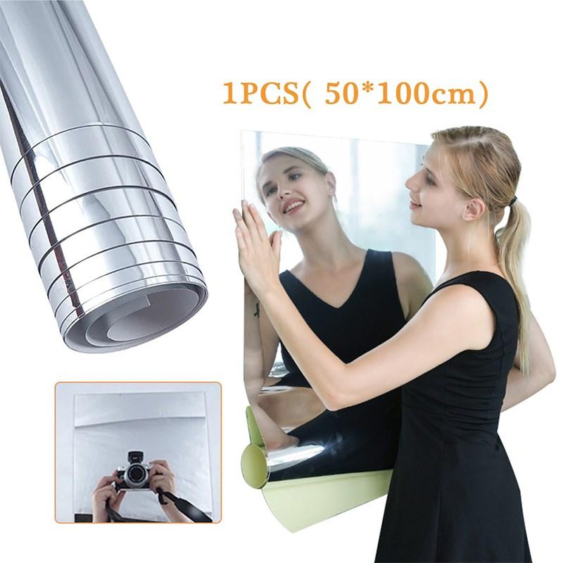 PVC Mirror Sheet Tiles 50x100cm Large Self Adhesive Mirror Stickers for Bathroom Bedroom Home Wall Decor Type A
PVC Mirror Sheet Tiles 50x100cm Large Self Adhesive Mirror Stickers for Bathroom Bedroom Home Wall Decor Type A