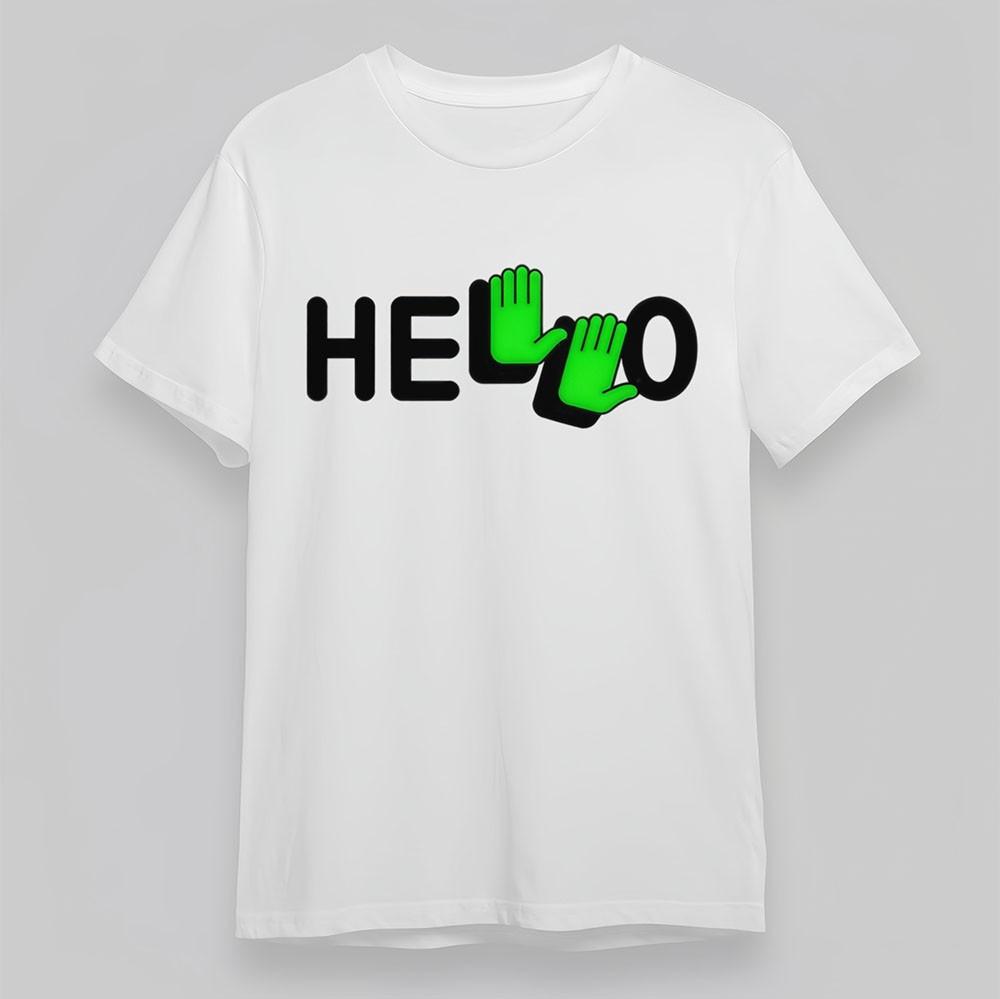 Women s Cotton T-Shirt Hello Green Hand Letters Tee Short Oversize White Comfy XL
Women s Cotton T-Shirt Hello Green Hand Letters Tee Short Oversize White Comfy XL