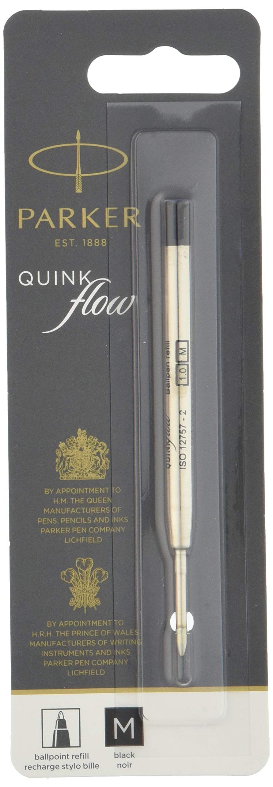 PARKER Ballpoint Pen Refill Medium Quink Black 1950369 Set of 5 Officially Imported Oil-Based чёрный
PARKER Ballpoint Pen Refill Medium Quink Black 1950369 Set of 5 Officially Imported Oil-Based чёрный