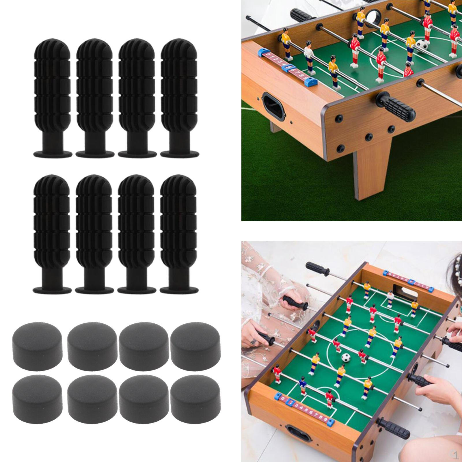 8 Pairs Foosball Handle Replacement Table Football Black Grips & End Plugs Stopper
8 Pairs Foosball Handle Replacement Table Football Black Grips & End Plugs Stopper