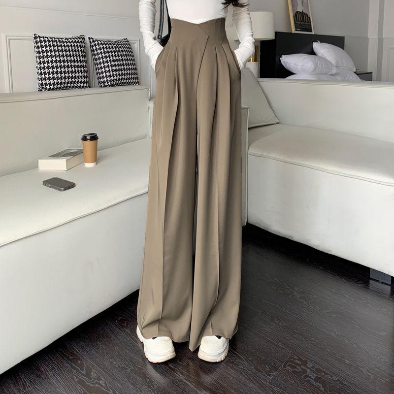 Design Inspired Fishbone High Waisted Suit Pants for Women In Autumn Loose and Casual Floor Length Pants In Coffee Color Slim and Wide Leg Pants 2XL
Design Inspired Fishbone High Waisted Suit Pants for Women In Autumn Loose and Casual Floor Length Pants In Coffee Color Slim and Wide Leg Pants 2XL