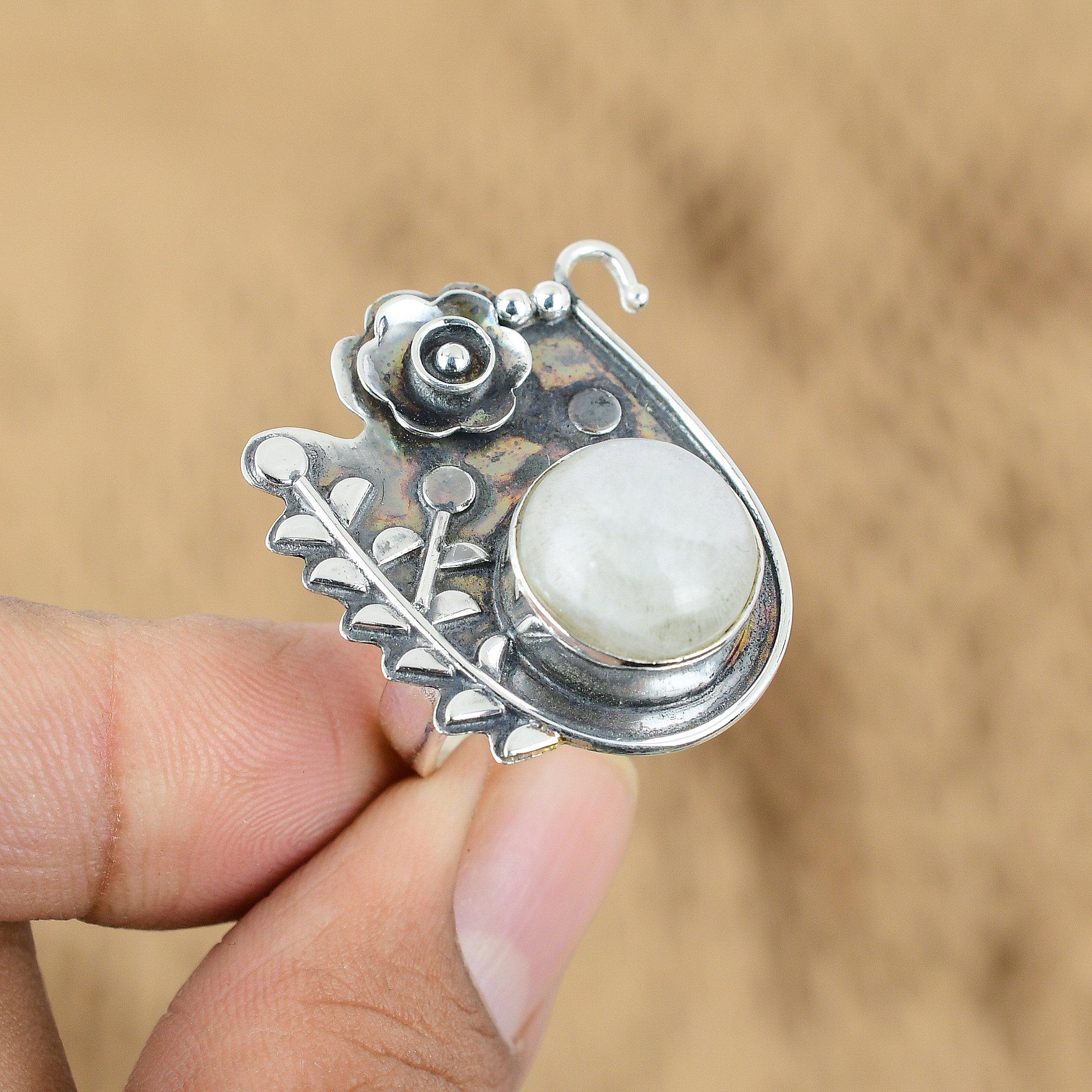 Natural Rainbow Moonstone Promise Flower Adjustable Ring 925 Silver For Girls Yes
Natural Rainbow Moonstone Promise Flower Adjustable Ring 925 Silver For Girls Yes