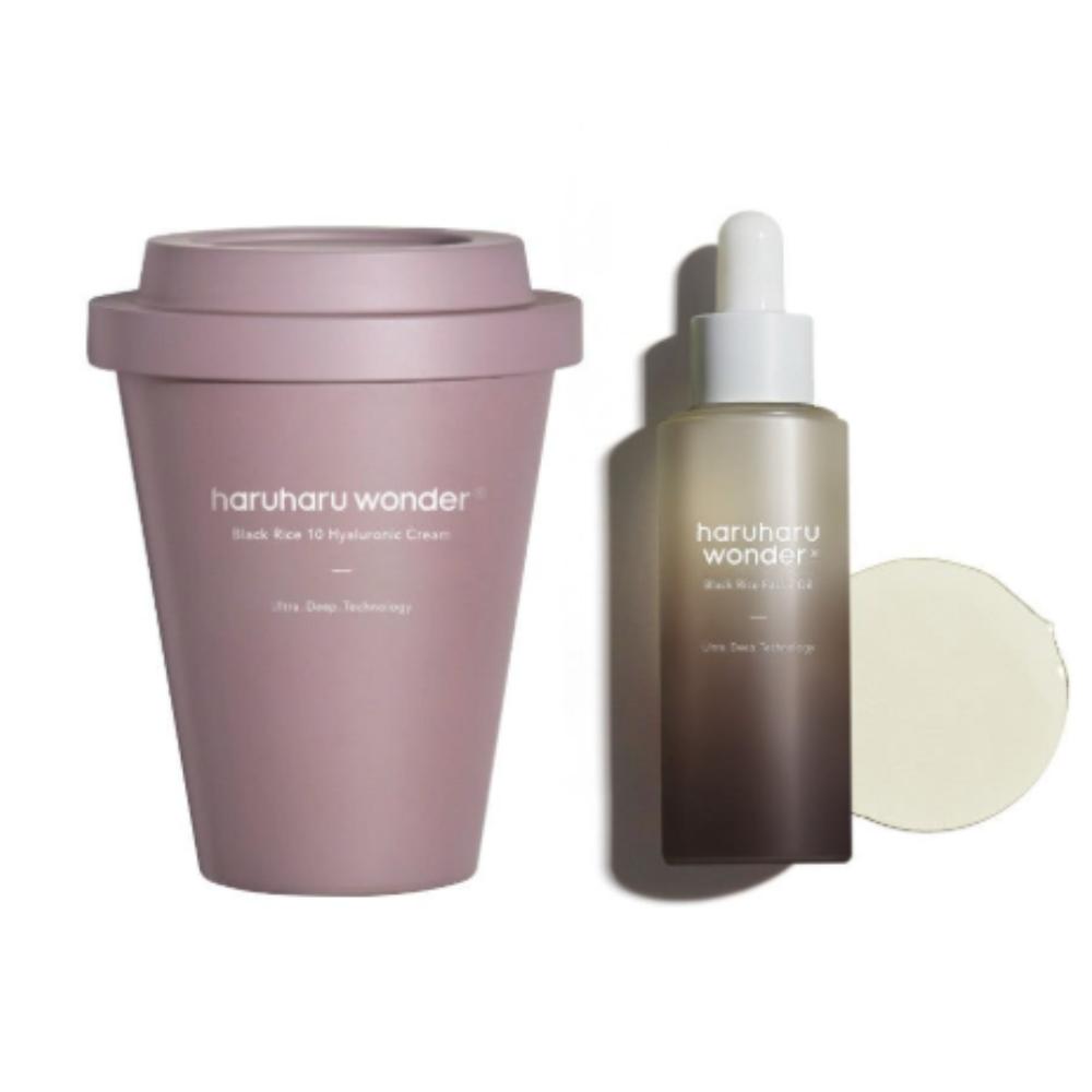 HARUHARU WONDER Black Rice Deep Hydration Duo Set - Facial Oil 30ml + 10 Hyaluronic Cream 90ml
HARUHARU WONDER Black Rice Deep Hydration Duo Set - Facial Oil 30ml + 10 Hyaluronic Cream 90ml