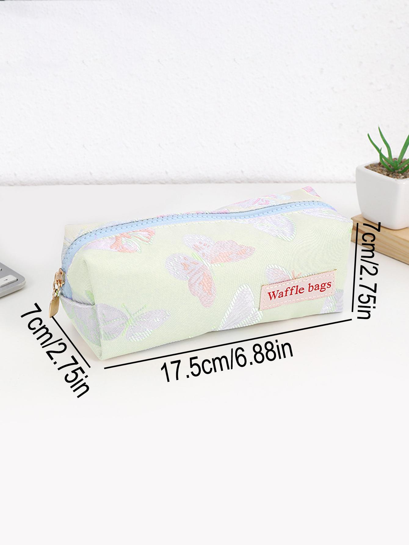 Fresh-style embossed butterfly pencil case, simple pretty School supplies, high school students, large capacity Storage
Fresh-style embossed butterfly pencil case, simple pretty School supplies, high school students, large capacity Storage