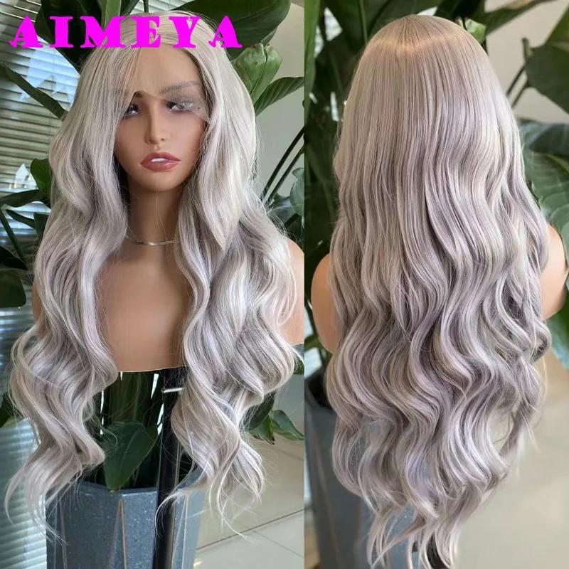 AIMEYA Platinum Blonde Synthetic Lace Front Wig Long Body Wave Natural Hairline Wigs Heat Resistant Fiber Hair Daily Use Csplay (as the picture,24inches&Lace Front)
AIMEYA Platinum Blonde Synthetic Lace Front Wig Long Body Wave Natural Hairline Wigs Heat Resistant Fiber Hair Daily Use Csplay (as the picture,24inches&Lace Front)