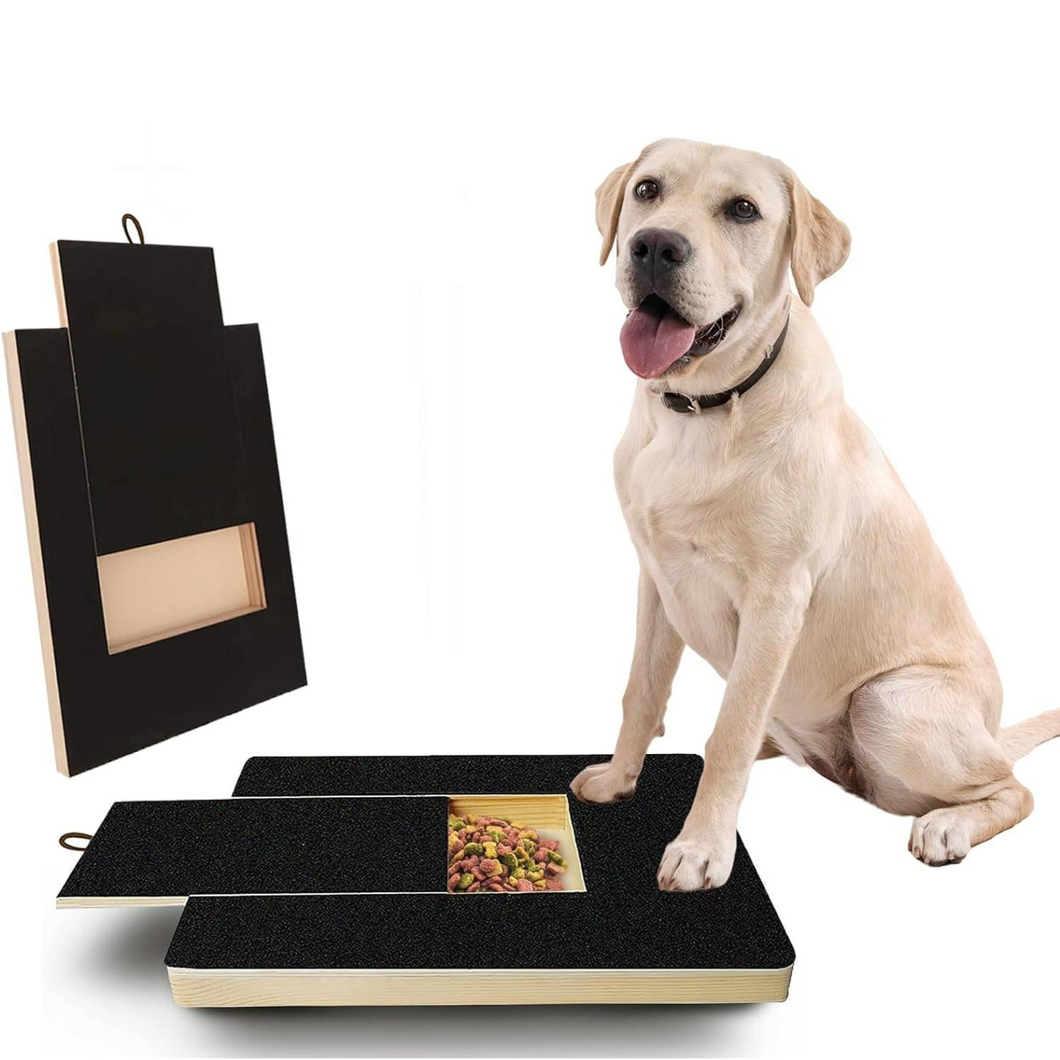 Solid Wood Dog Scratch Board with Retractable Food Box Pet Toy Nail File Trimmer Type A
Solid Wood Dog Scratch Board with Retractable Food Box Pet Toy Nail File Trimmer Type A