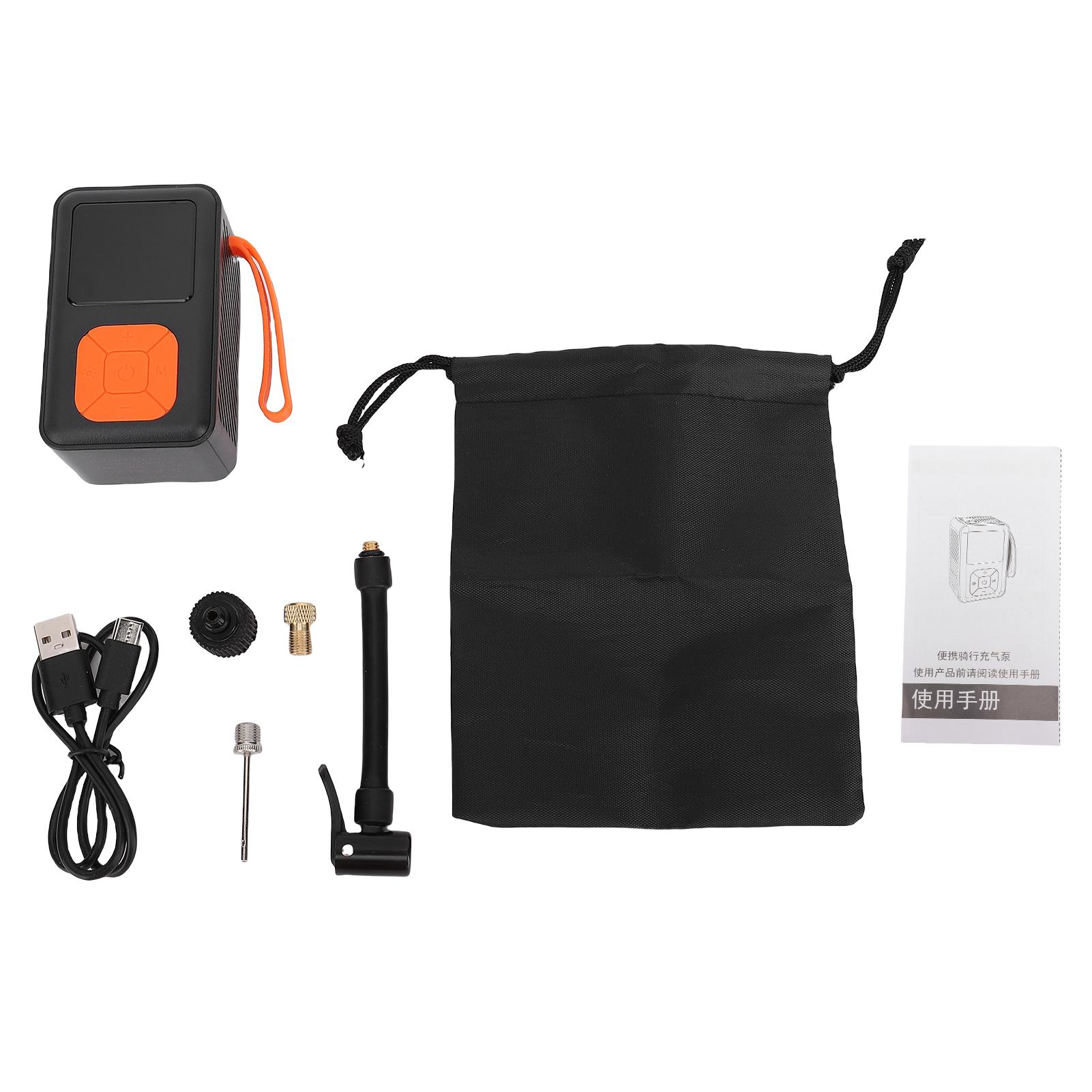 Digital Tire Inflator Pump with Pressure Indicator LED Light for Car Bike Motorcycle Balls 1600mAH Rechargble Pump for Inflatables
Digital Tire Inflator Pump with Pressure Indicator LED Light for Car Bike Motorcycle Balls 1600mAH Rechargble Pump for Inflatables