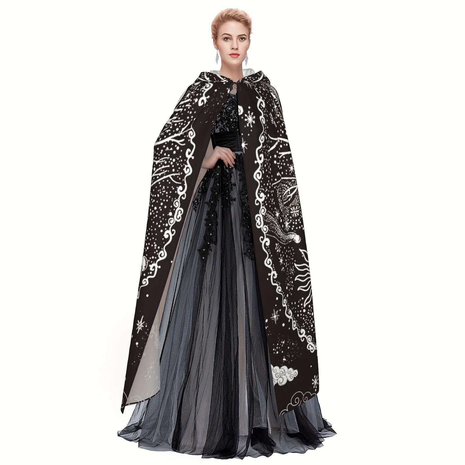 1 шт., Nordic Style Viking Goddess Tenacious Life Tree Sun and Moon Black and White Star, Hooded Robe Coak Shal Cosplay For Adult Чоловіки Жінки, Party Fav 58*60inch
1 шт., Nordic Style Viking Goddess Tenacious Life Tree Sun and Moon Black and White Star, Hooded Robe Coak Shal Cosplay For Adult Чоловіки Жінки, Party Fav 58*60inch