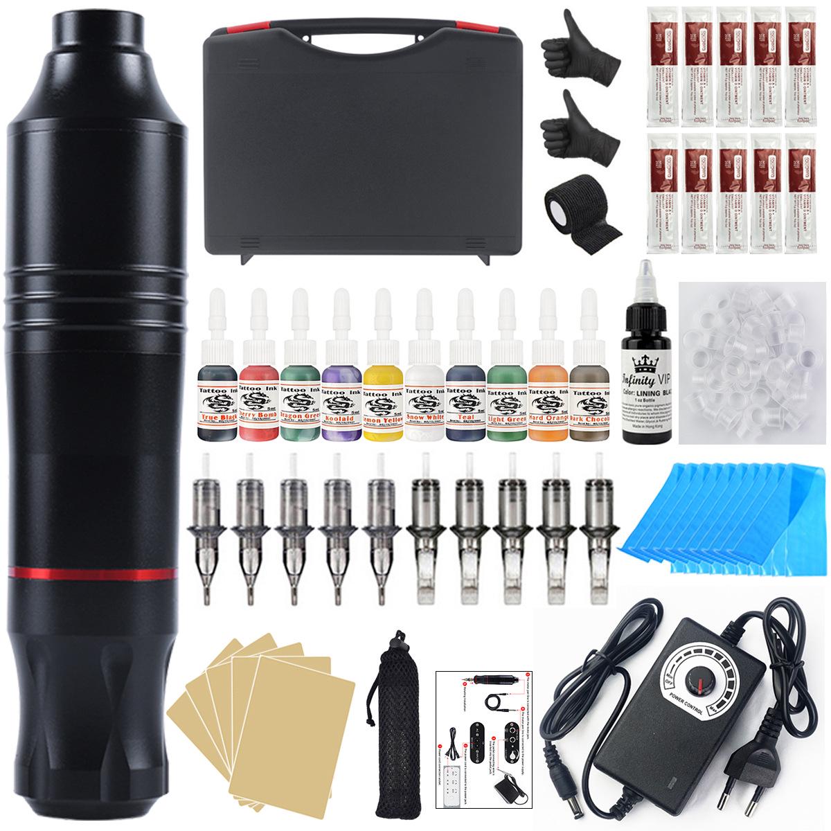 Cosmos No. 5 Tattoo Pen Set: Motor Pen Lining Machine for Tattoo Practice. Black - China Standard
Cosmos No. 5 Tattoo Pen Set: Motor Pen Lining Machine for Tattoo Practice. Black - China Standard