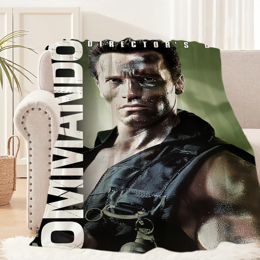 Cool Schwarzenegger Commando Film Blanket Plush Nap Sofa rug for Living Room Warm Office Bedroom Birthday Home Travel Kid Gifts 75x90cm
Cool Schwarzenegger Commando Film Blanket Plush Nap Sofa rug for Living Room Warm Office Bedroom Birthday Home Travel Kid Gifts 75x90cm