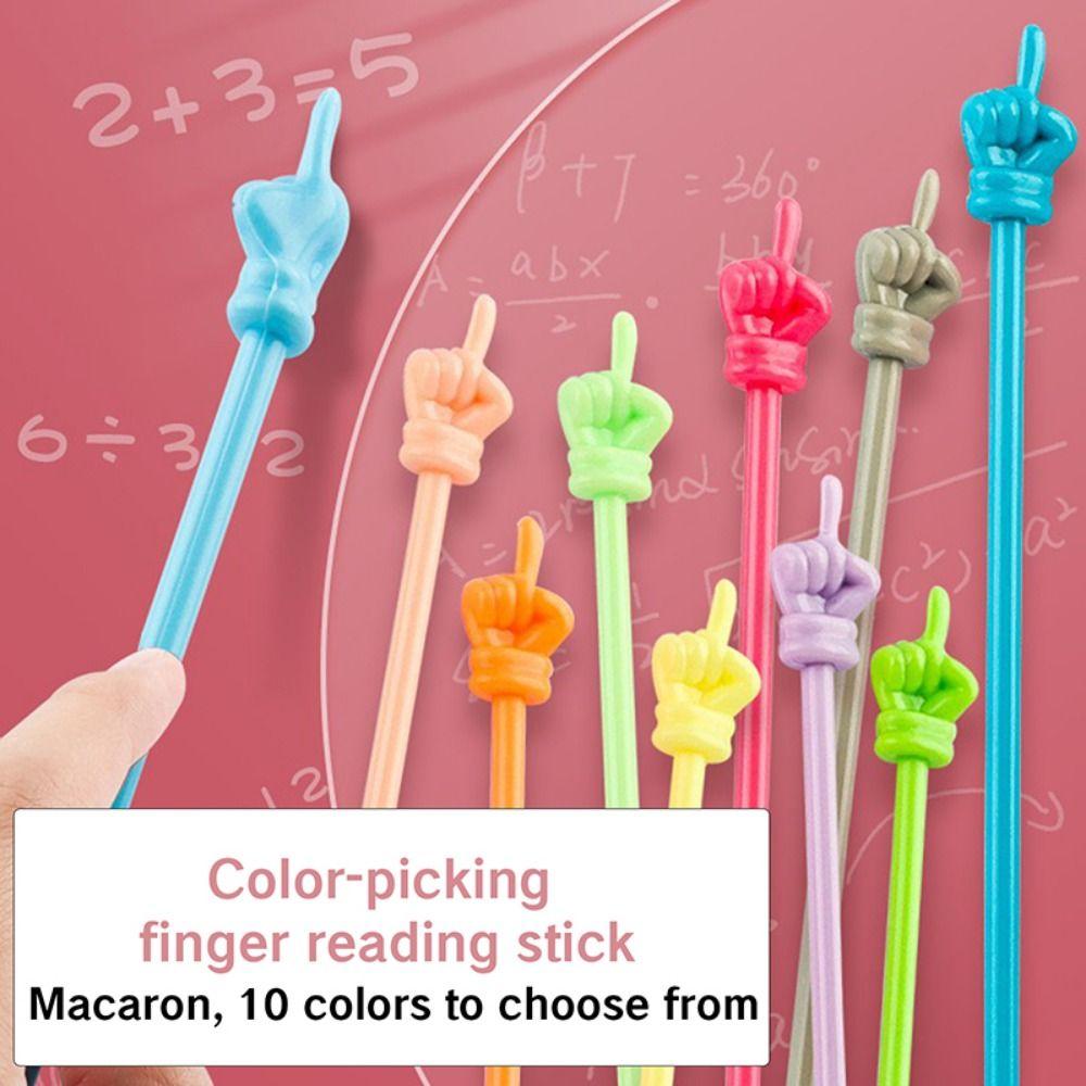 10Pcs/set Colorful Finger Reading Stick Bendable Hand Pointers Stick Teaching Stick Reading Sticks 10Pcs/set
10Pcs/set Colorful Finger Reading Stick Bendable Hand Pointers Stick Teaching Stick Reading Sticks 10Pcs/set