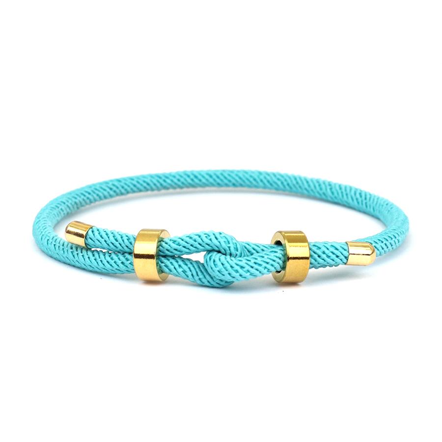New Adjustable String Bracelet Luxury Gold Color Stainless Steel Buckle Charm Braslet Accesorios Hombre Locomotive Jewelry світло-синій колір
New Adjustable String Bracelet Luxury Gold Color Stainless Steel Buckle Charm Braslet Accesorios Hombre Locomotive Jewelry світло-синій колір