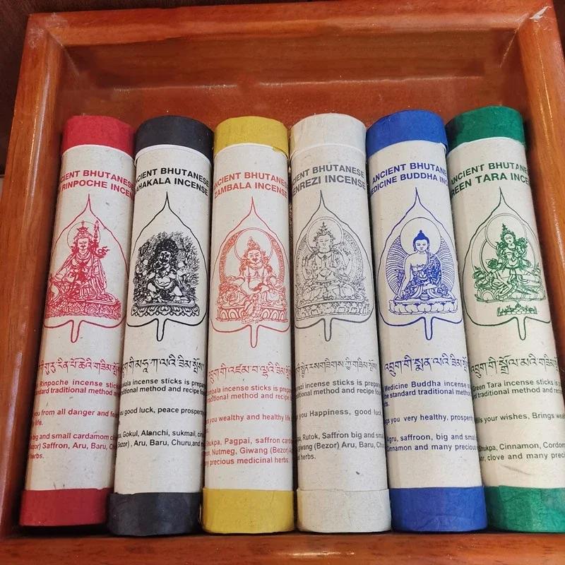 30pcs/ Box Bhutan Natural Tibetan Incense Handmade Ancient Incense DIY Home for Buddha Incense Yoga Incense Uplifting Spirit Mixed pack 6 boxes
30pcs/ Box Bhutan Natural Tibetan Incense Handmade Ancient Incense DIY Home for Buddha Incense Yoga Incense Uplifting Spirit Mixed pack 6 boxes