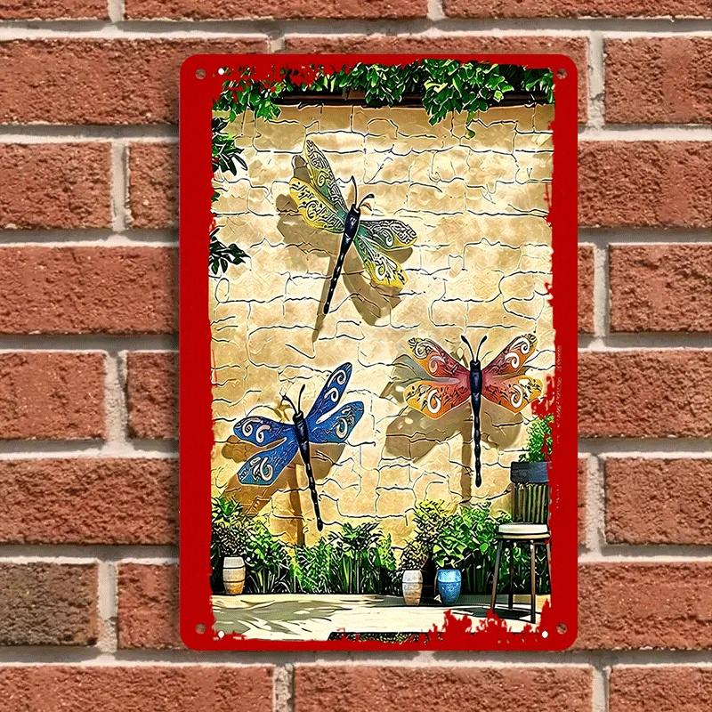 1 piece of wrought iron dragonfly wall hanging plaque, outdoor garden and courtyard wall decoration, metal hollow 3D insect wall (as the picture,20x30cm)
1 piece of wrought iron dragonfly wall hanging plaque, outdoor garden and courtyard wall decoration, metal hollow 3D insect wall (as the picture,20x30cm)