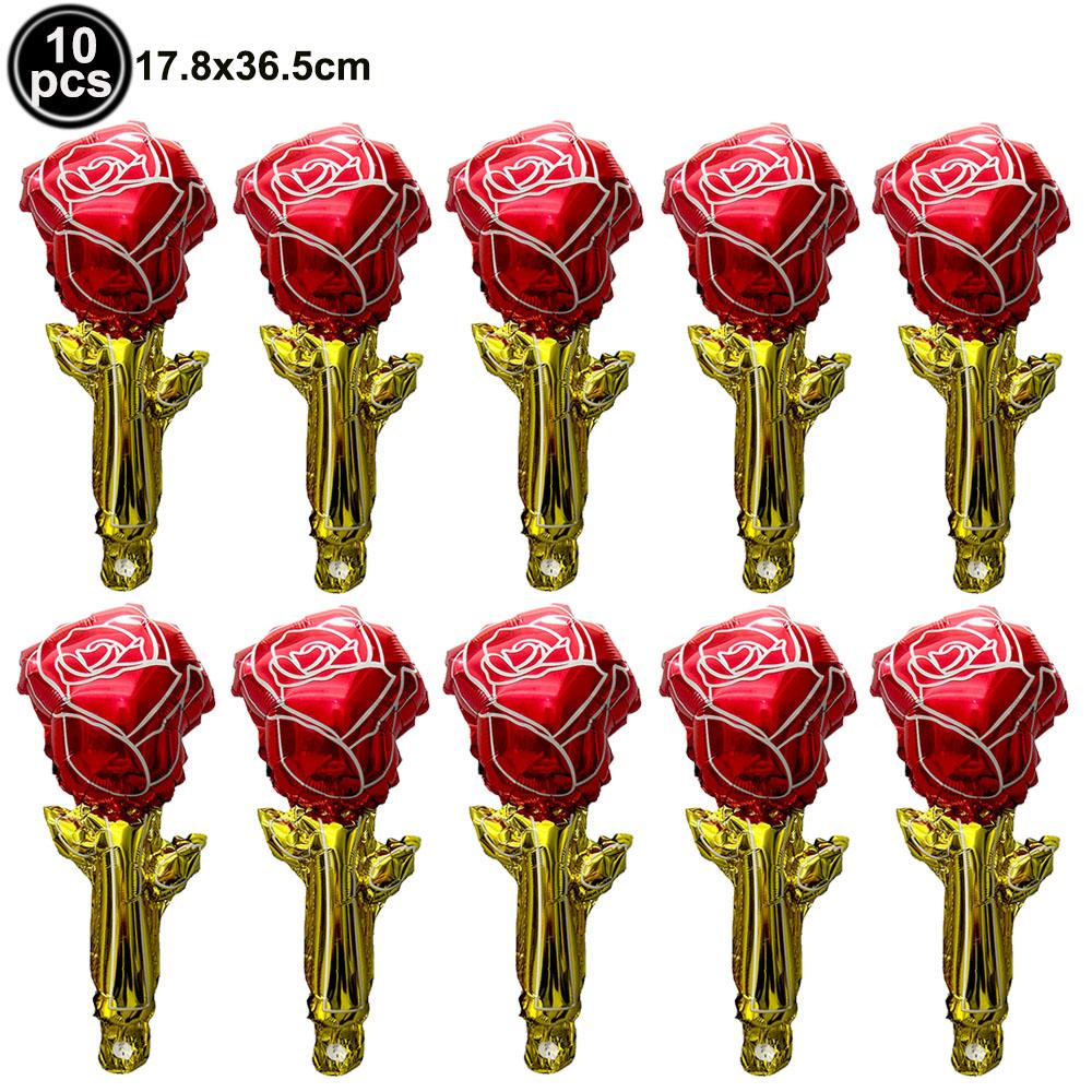 10Pcs Red Rose Balloons Flower Balloons Rose Flower Shape Foil Balloons Birthday Baby Shower Party Valentine s Day Decoration As Shown
10Pcs Red Rose Balloons Flower Balloons Rose Flower Shape Foil Balloons Birthday Baby Shower Party Valentine s Day Decoration As Shown