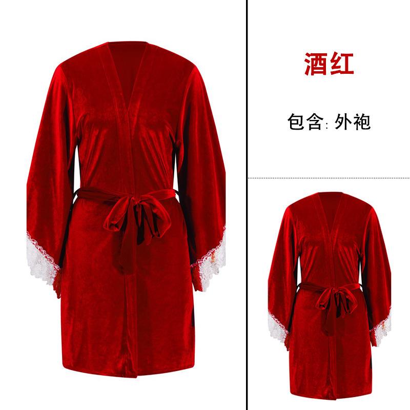 New sexy pure desire pajamas wooden ear edge suspender nightdress with chest pad perspective lace court style XL
New sexy pure desire pajamas wooden ear edge suspender nightdress with chest pad perspective lace court style XL