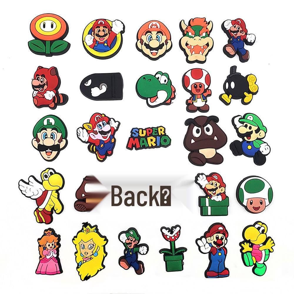 27-Piece Super Mario Crocs Shoe Charms Set - Cartoon Decorative Buckles for DIY Garden Shoes
27-Piece Super Mario Crocs Shoe Charms Set - Cartoon Decorative Buckles for DIY Garden Shoes