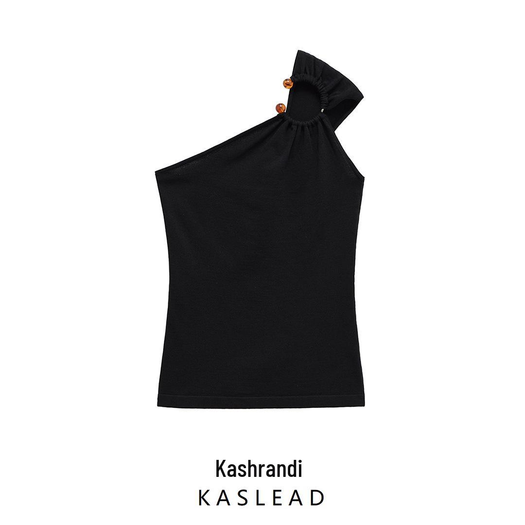 2025 Spring Women s European American Style Asymmetrical Knit Top with Fashion Embellishments Large чёрный
2025 Spring Women s European American Style Asymmetrical Knit Top with Fashion Embellishments Large чёрный